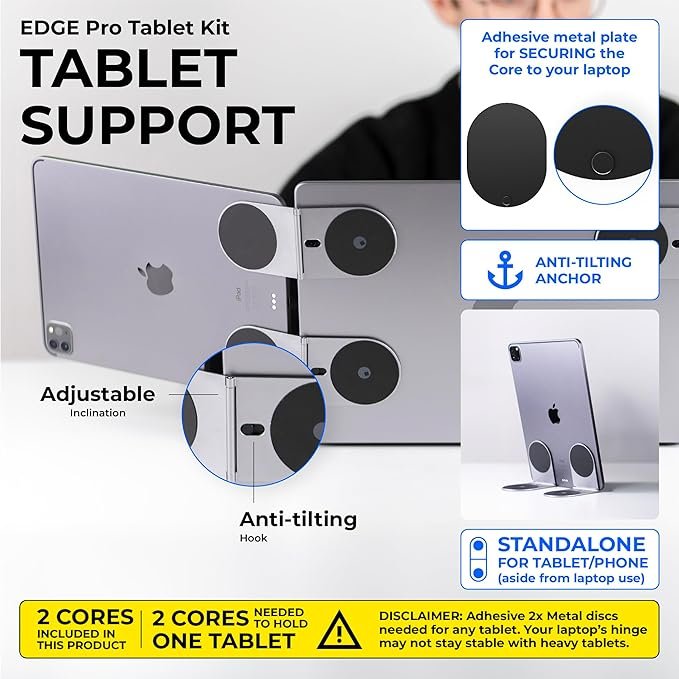 rolling square edge pro tablet kit