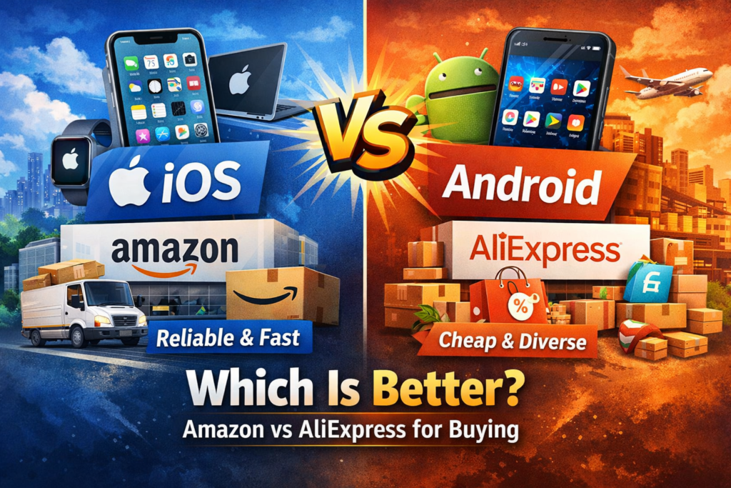 ios vs android amazon vs aliexpress