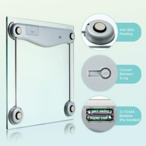 etekcity digital body weight bathroom scale 400 lb precision