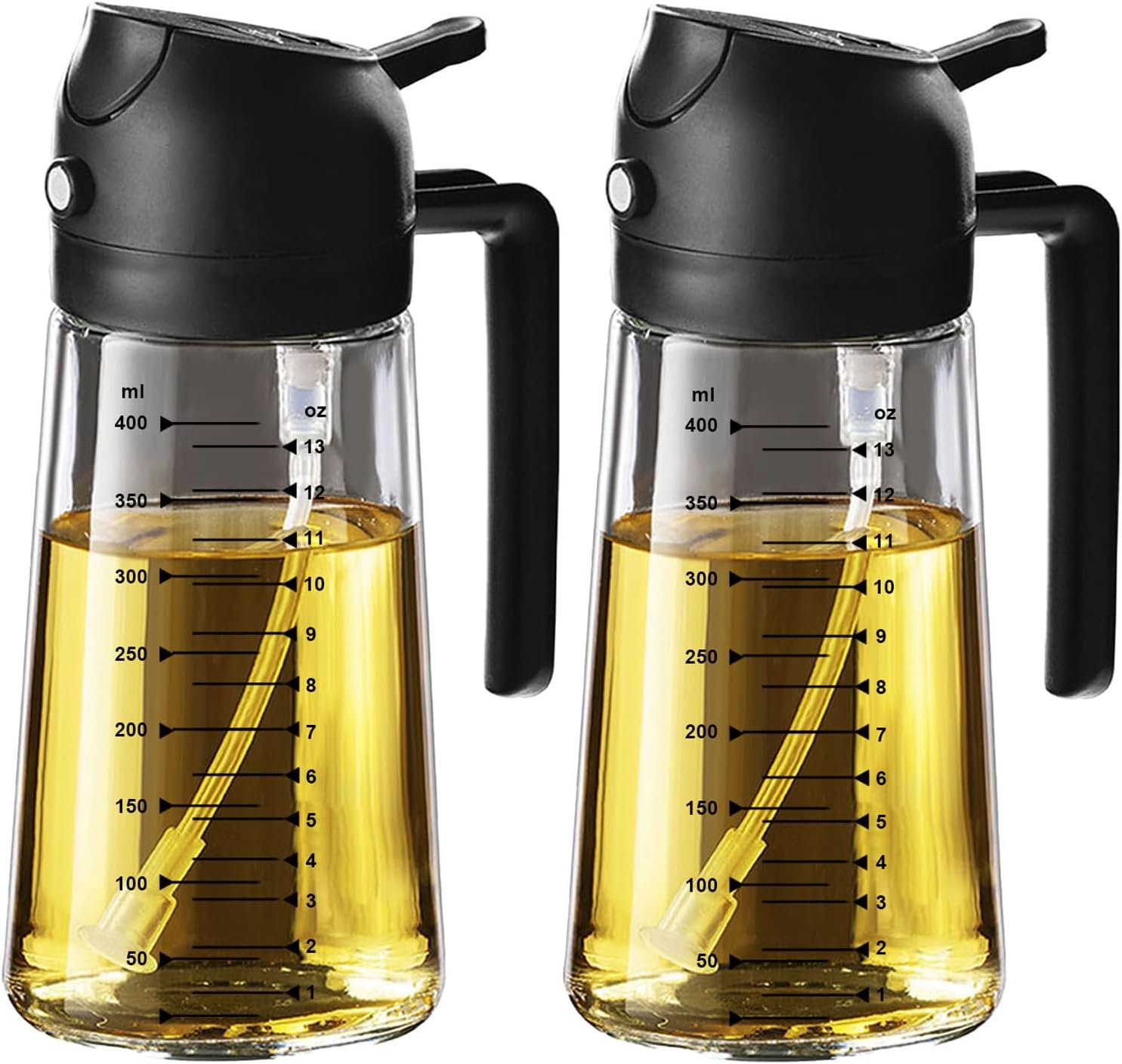 2 in 1 glass olive oil sprayer bottle for healthy meals 2 in 1 glass olive oil sprayer bottle for healthy meals