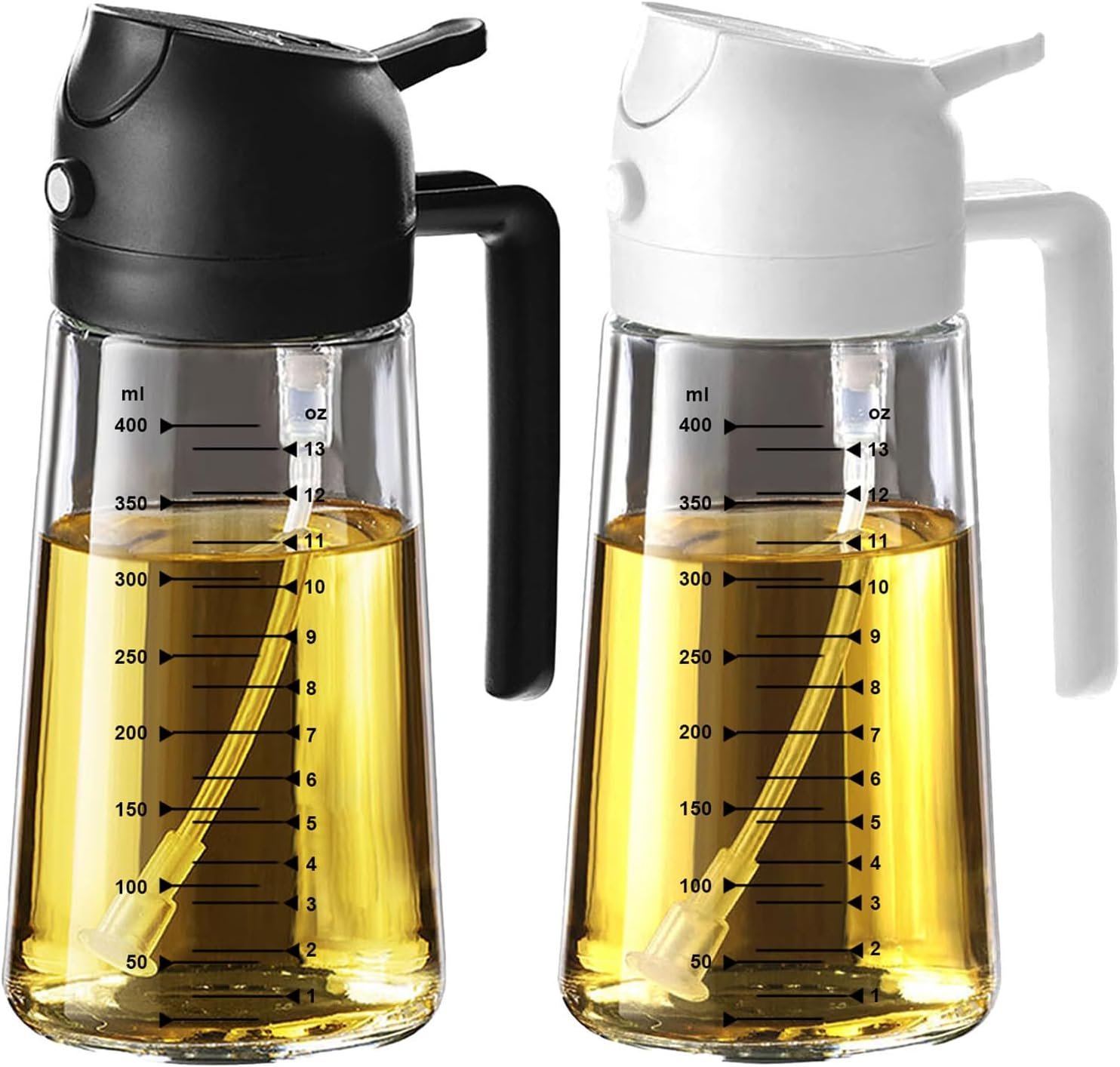 2 in 1 glass olive oil sprayer bottle for healthy meals 2 in 1 glass olive oil sprayer bottle for healthy meals