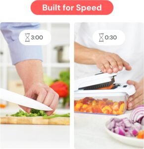 fullstar pro chopper: 5 in 1 vegetable & fruit tool