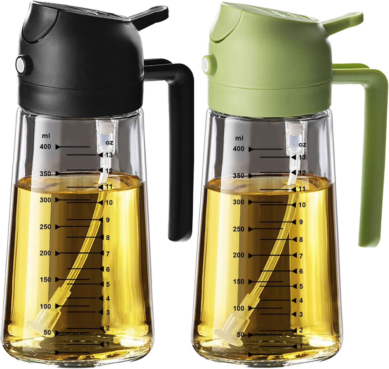 2 in 1 glass olive oil sprayer bottle for healthy meals 2 in 1 glass olive oil sprayer bottle for healthy meals