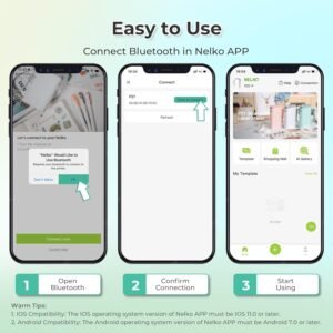 nelko label maker machine 2025 review – bluetooth printer