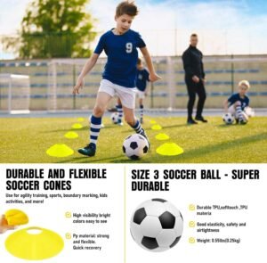 kids soccer goals 2 pack | backyard training set