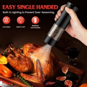 Electric Salt and Pepper Grinder Set – 3X Easier Seasoning electric salt and pepper grinder set – 3x easier seasoning
