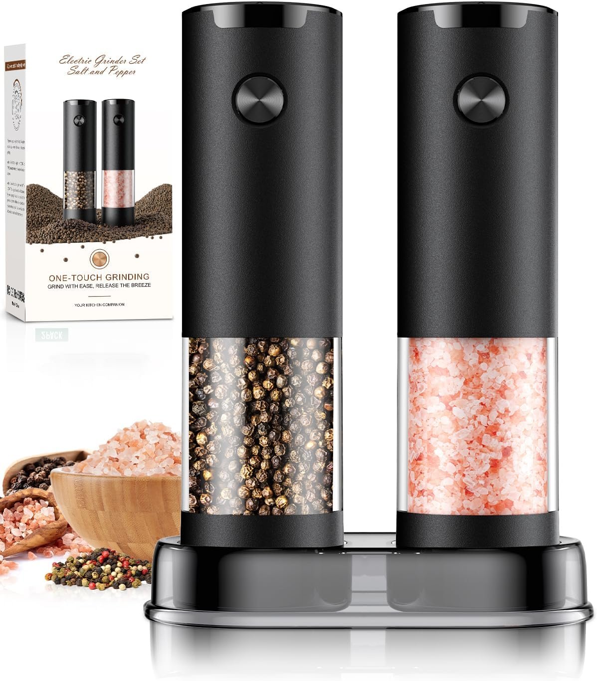 Electric Salt and Pepper Grinder Set Electric Salt and Pepper Grinder Set