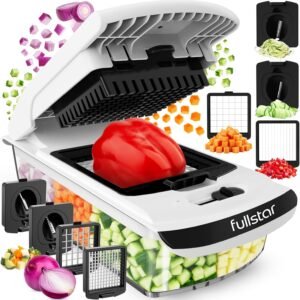 fullstar pro chopper: 5 in 1 vegetable & fruit tool